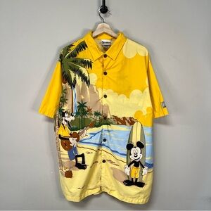 Vintage 90s Mickey Mouse Hawaiian Shirt
